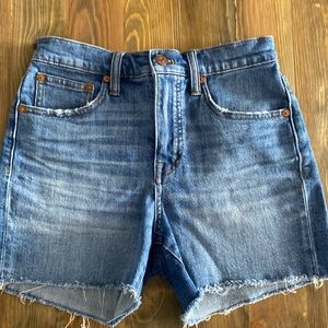 Madewell high rise denim shorts cut off -24 -4” Inseam